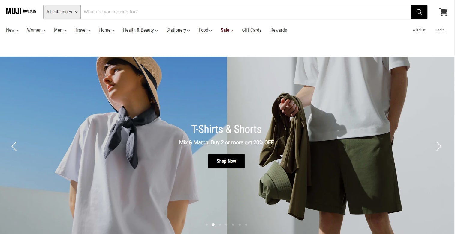 MUJI Empire Shopify theme