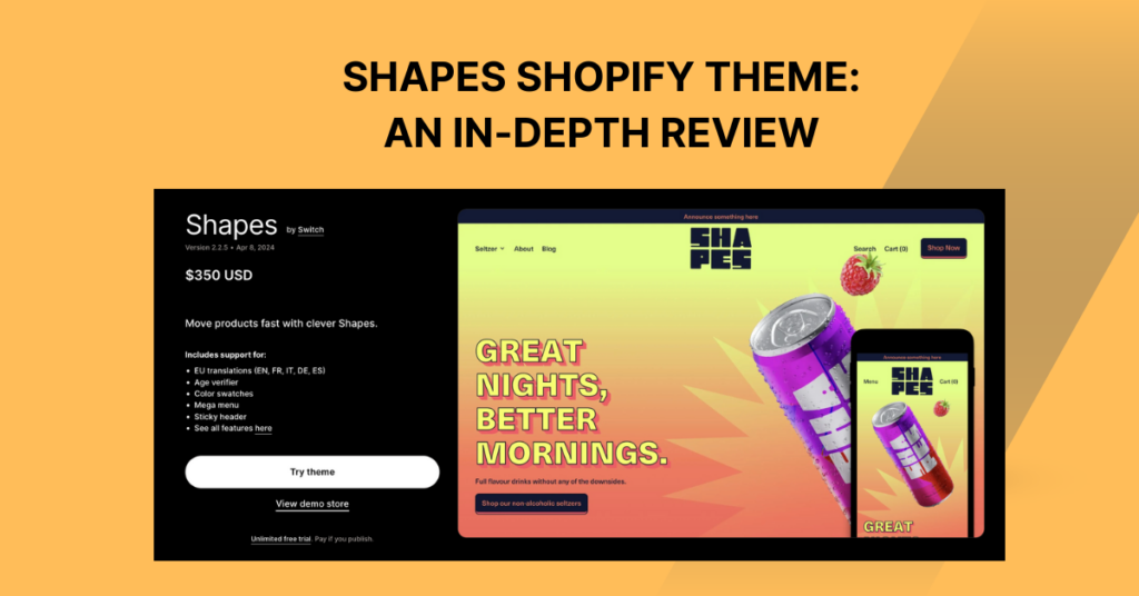 shapes theme shopify