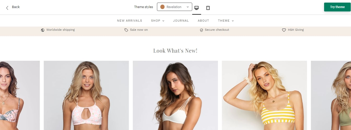 revelation Shopify Theme Testament