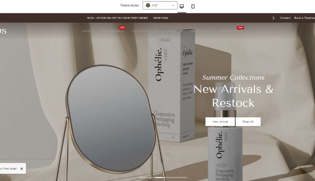 Shopify theme Testament (1)