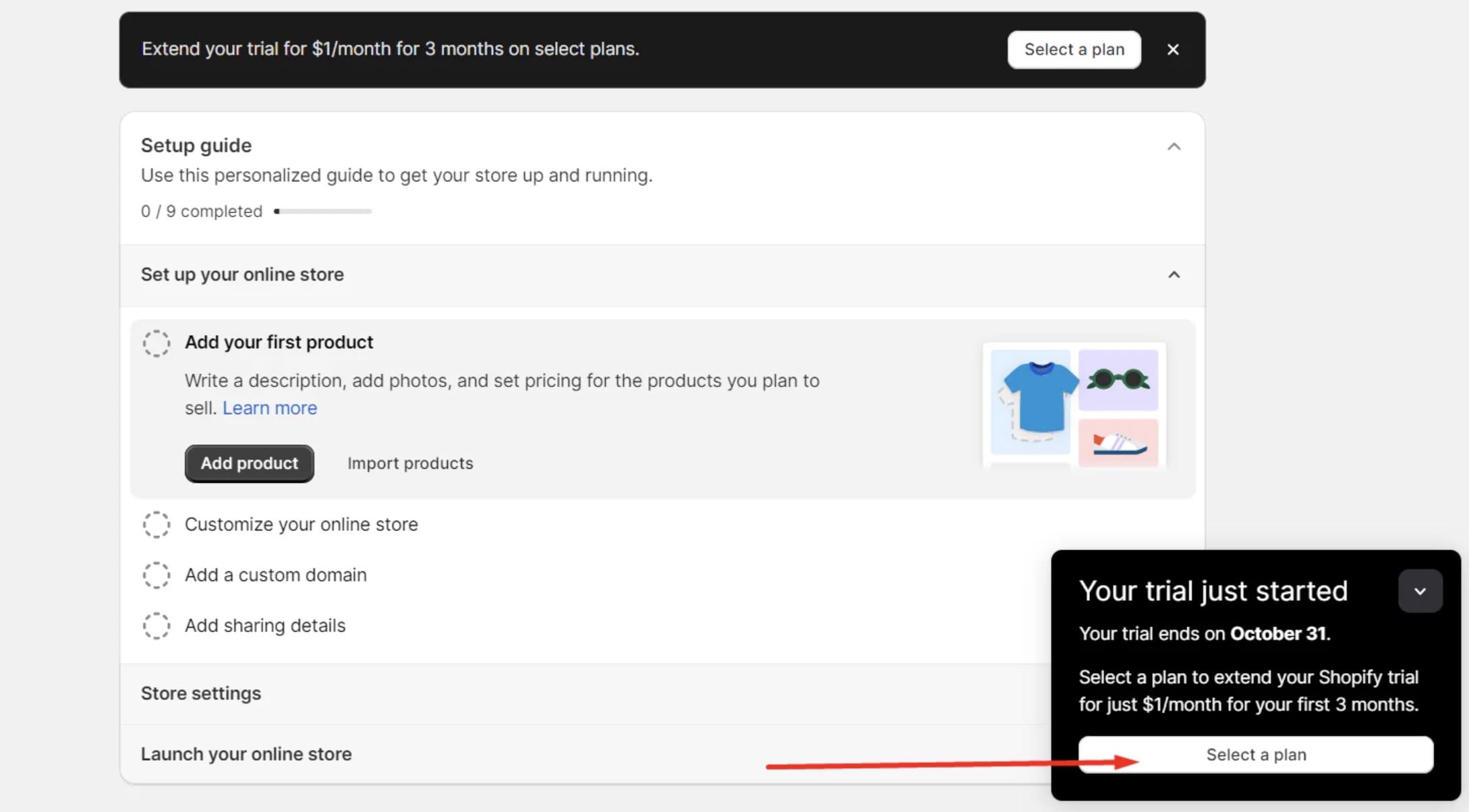 Click Select Your Plan button