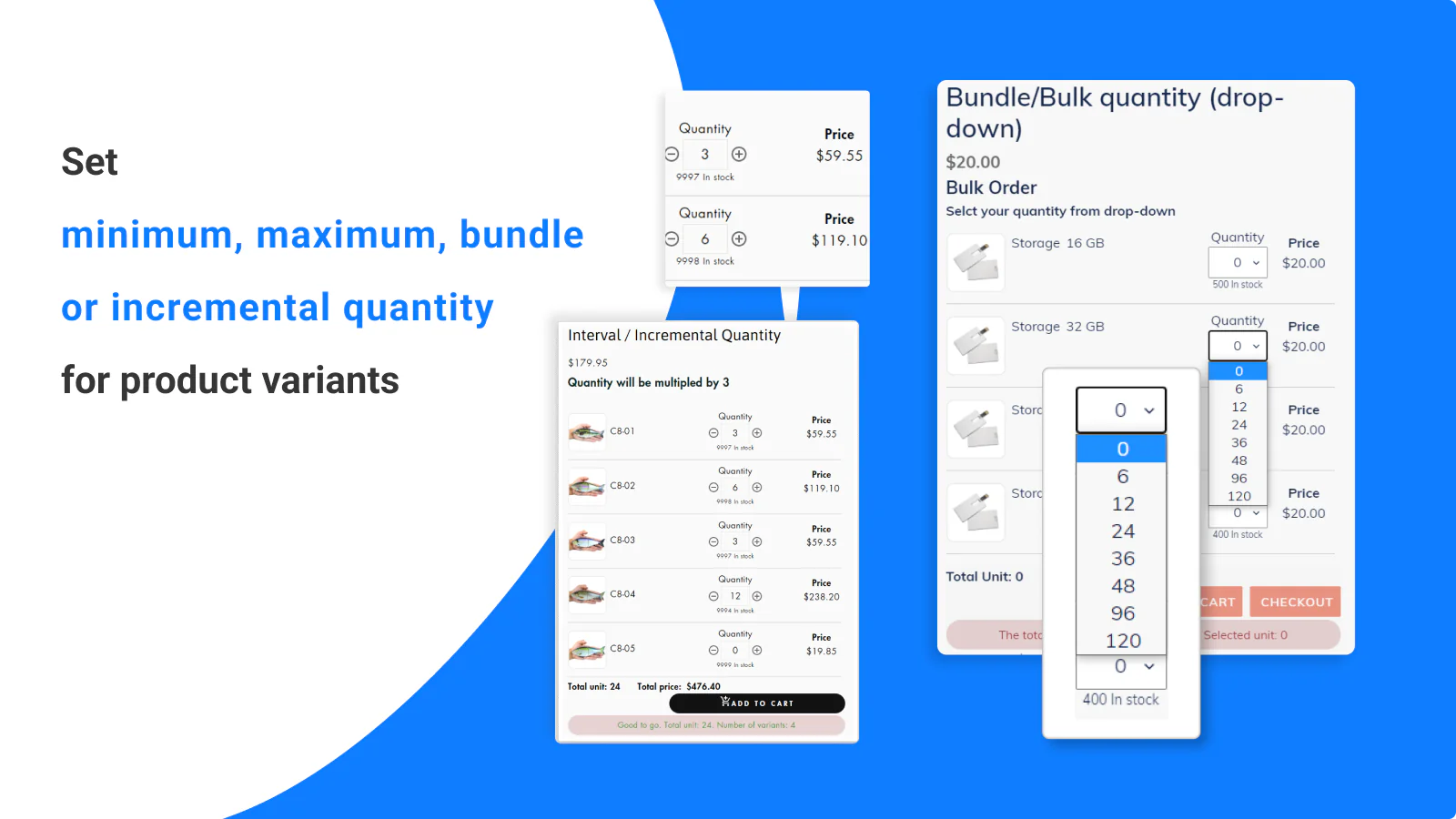 MultiVariants ‑ Bulk Order - MOQ