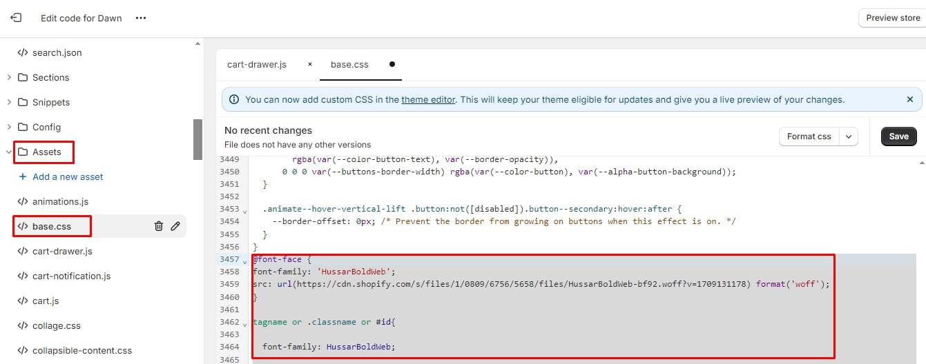 Add Custom Font to Shopify 1
