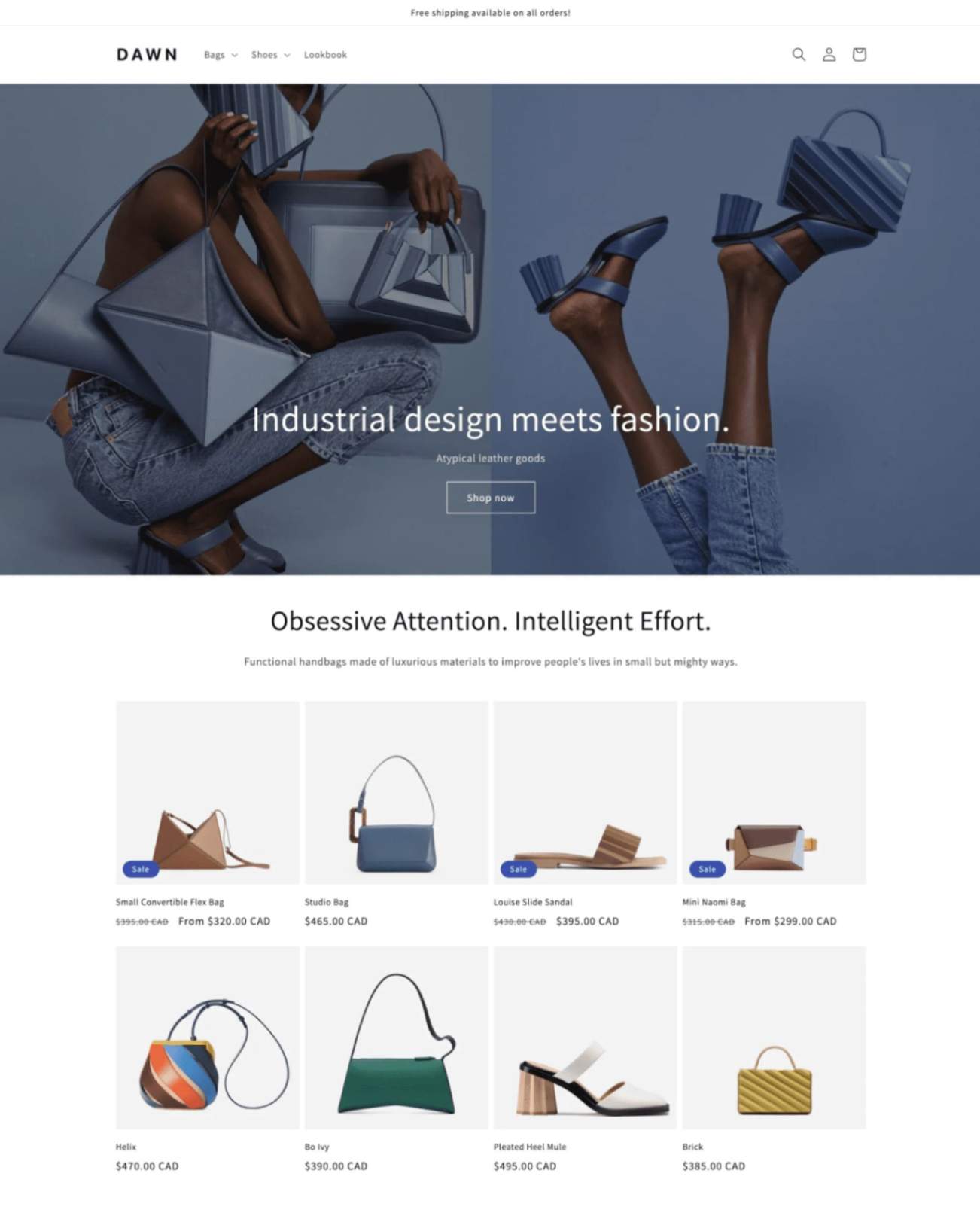 Shopify Dawn theme