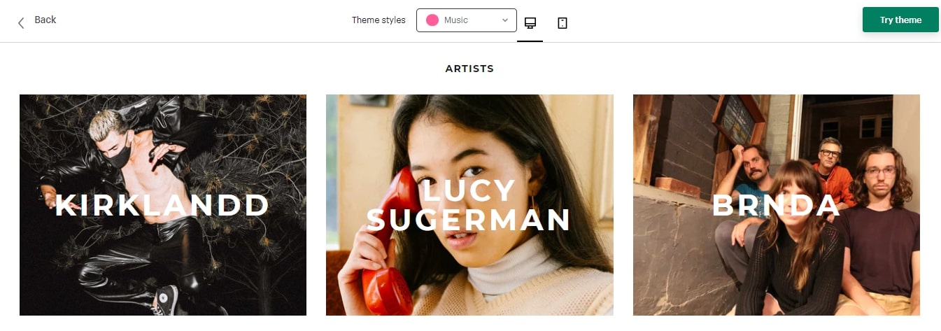 Gallery label shopify theme