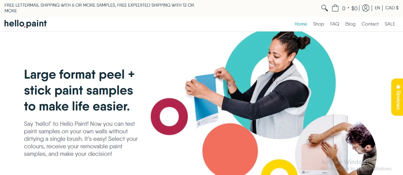 Hello Paint using Avenue Shopify Theme