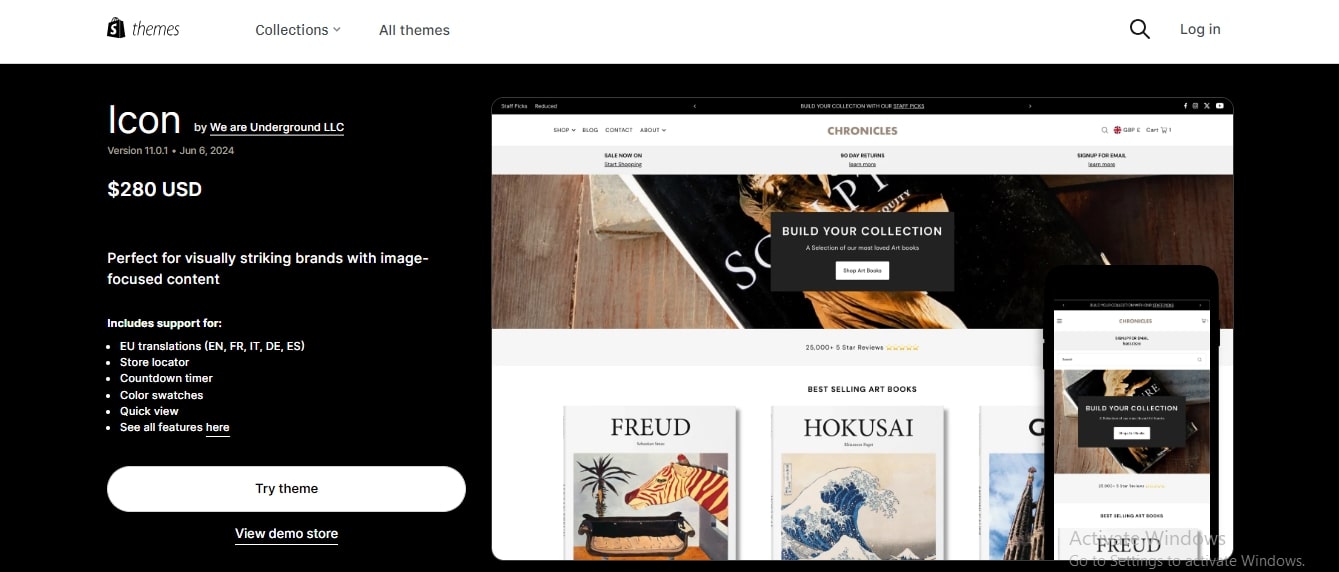 Icon Shopify theme