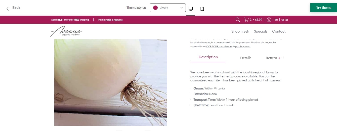 image zoom Avenue Shopify Theme