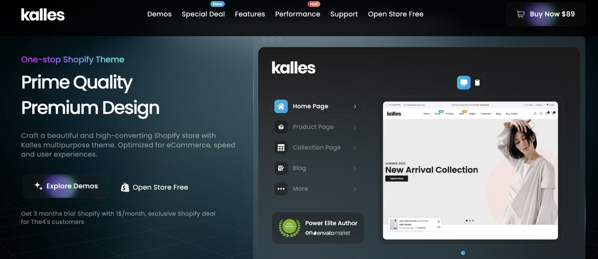 Kalles - Alternative to Expanse Theme Shopify
