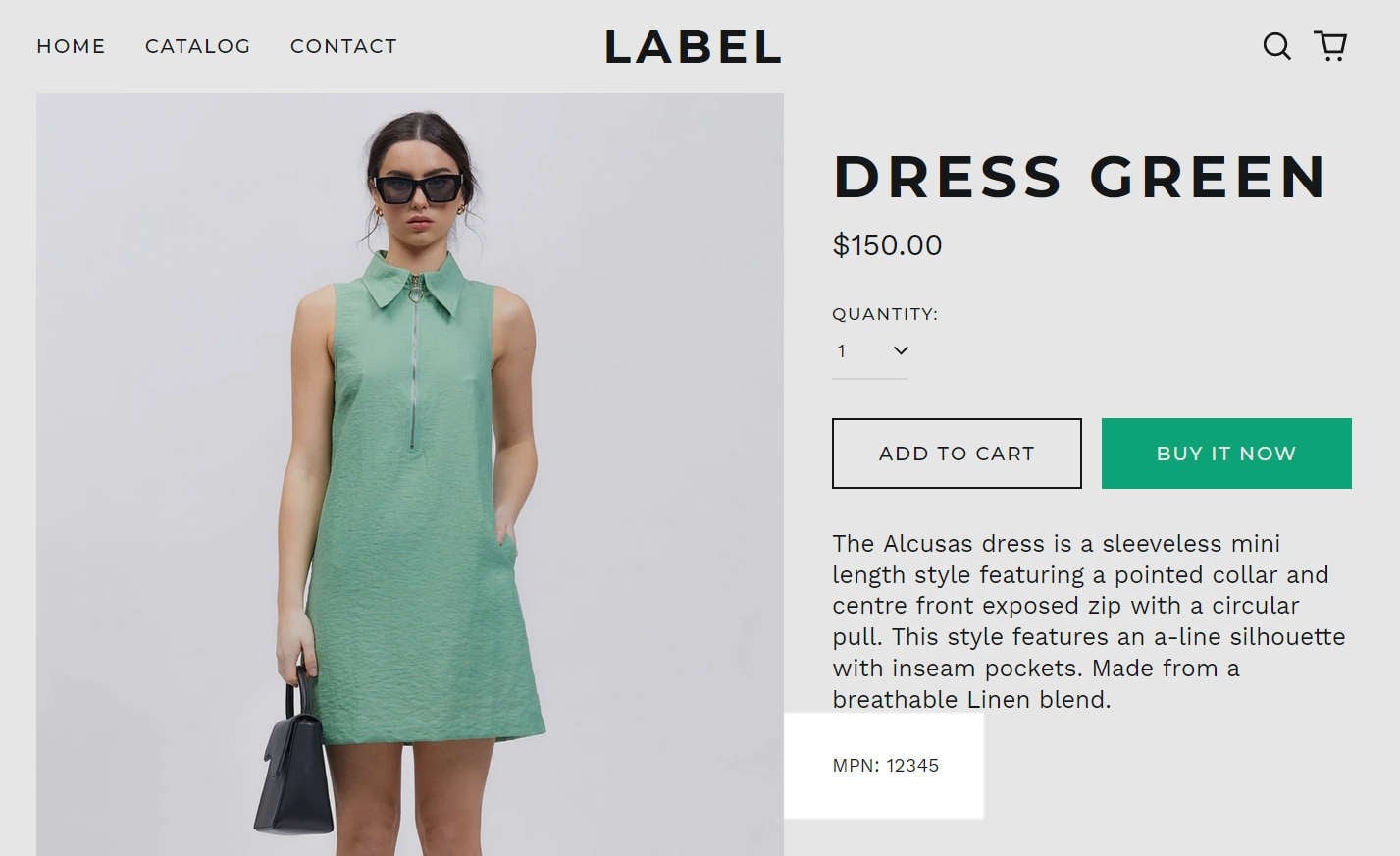 meta fields label shopify theme