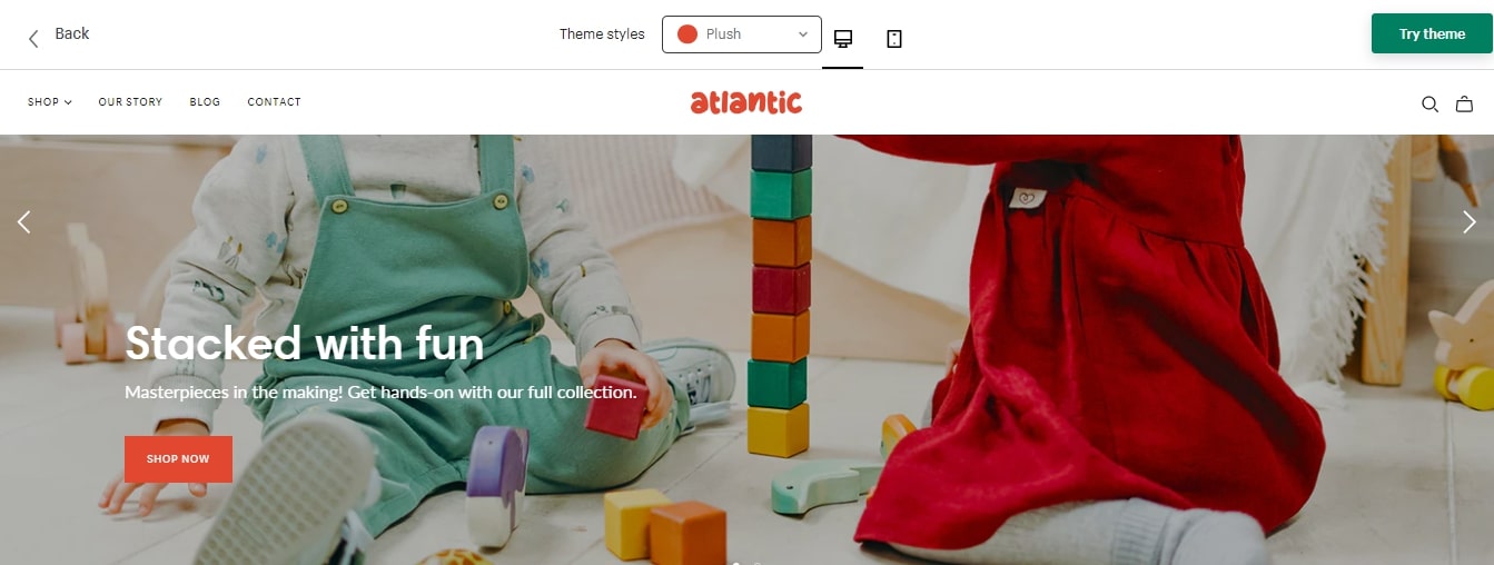 Plush Atlantic Theme Shopify