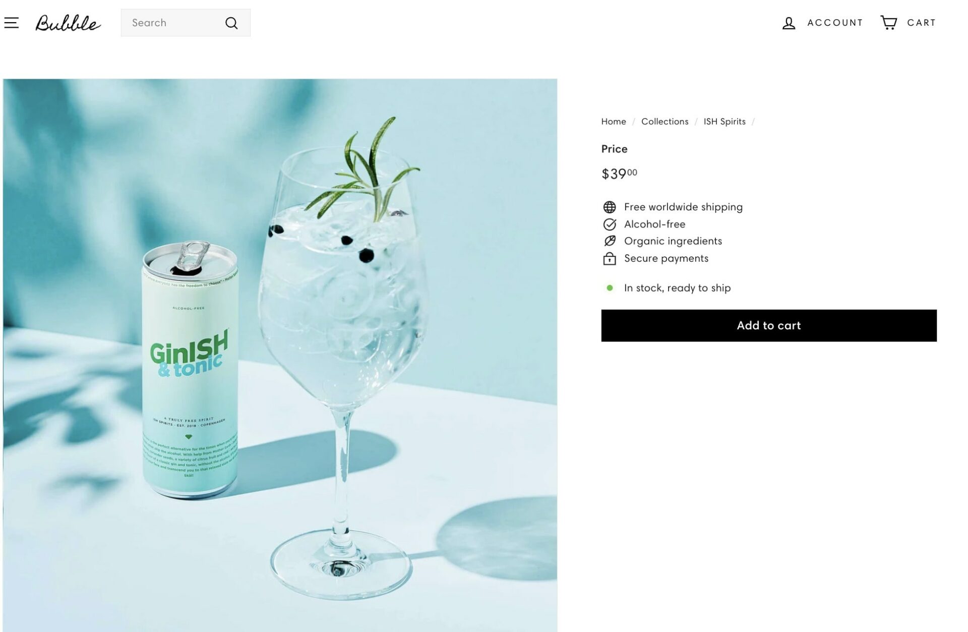 Quick buy feature of Expanse Theme Shopify