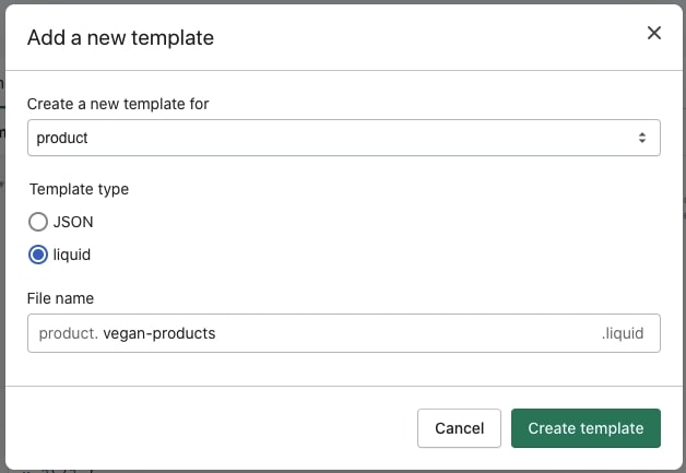 add new templates for the product page