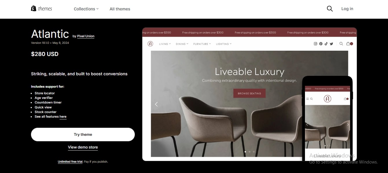 Atlantic Theme Shopify