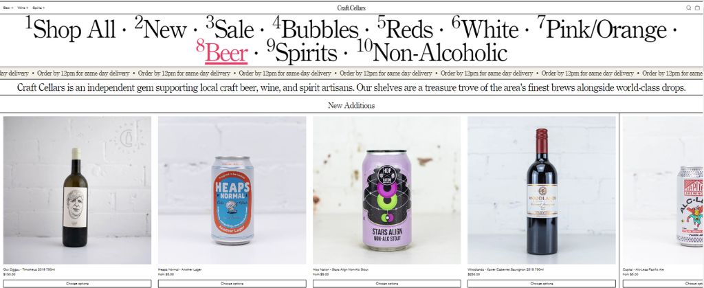 Editorial style of Baseline Shopify Theme