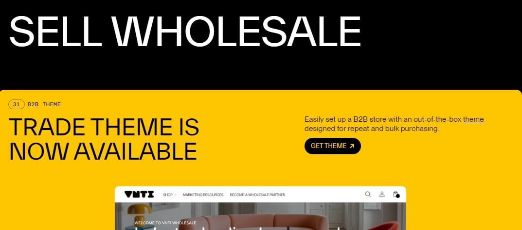 sell wholesale feature Shopify Editions Summer 2024