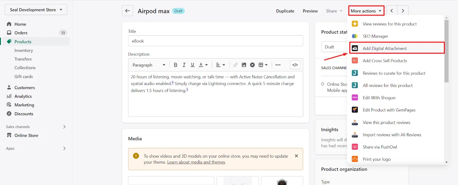 Selling ebooks on Shopify 4