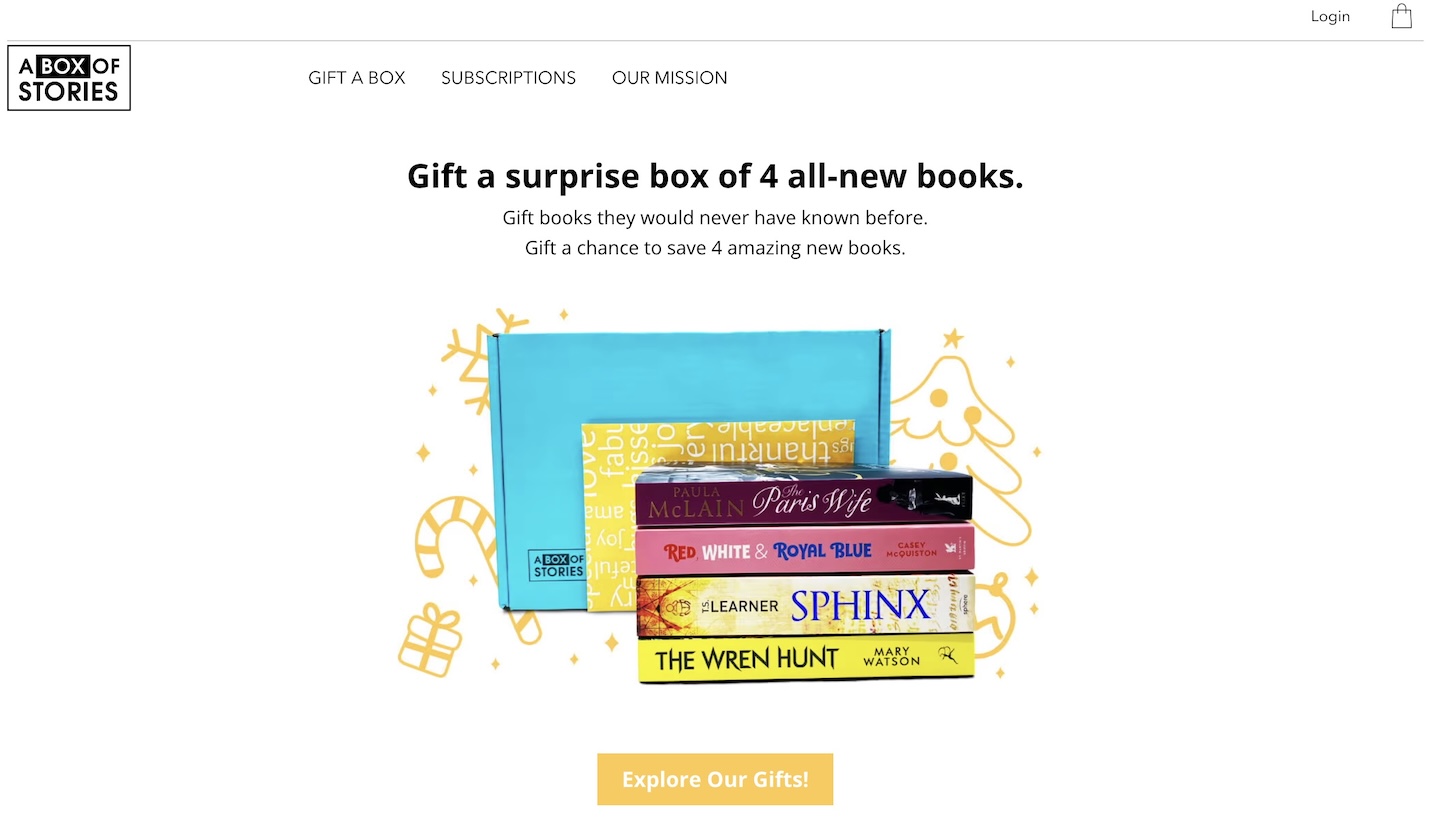 Selling-ebooks-on-Shopify-box-of-stories