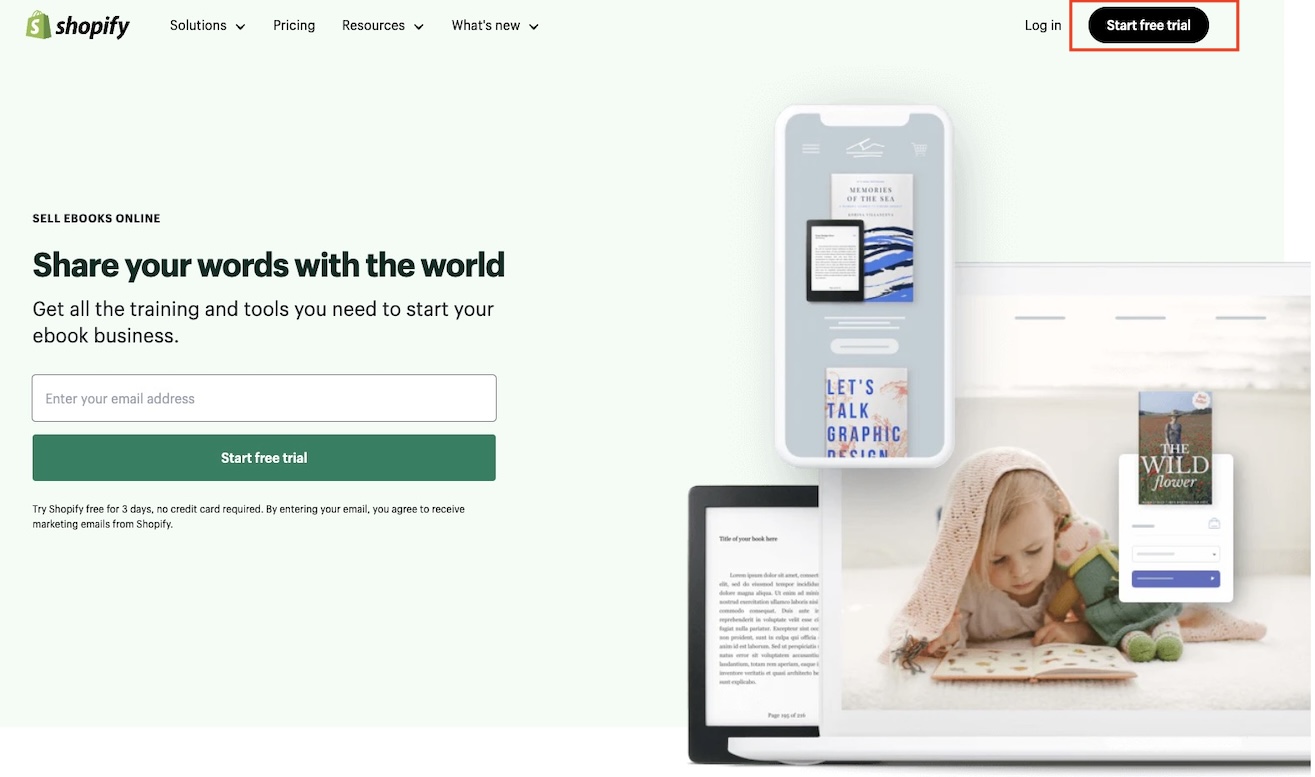 Selling-ebooks-on-Shopify-trial
