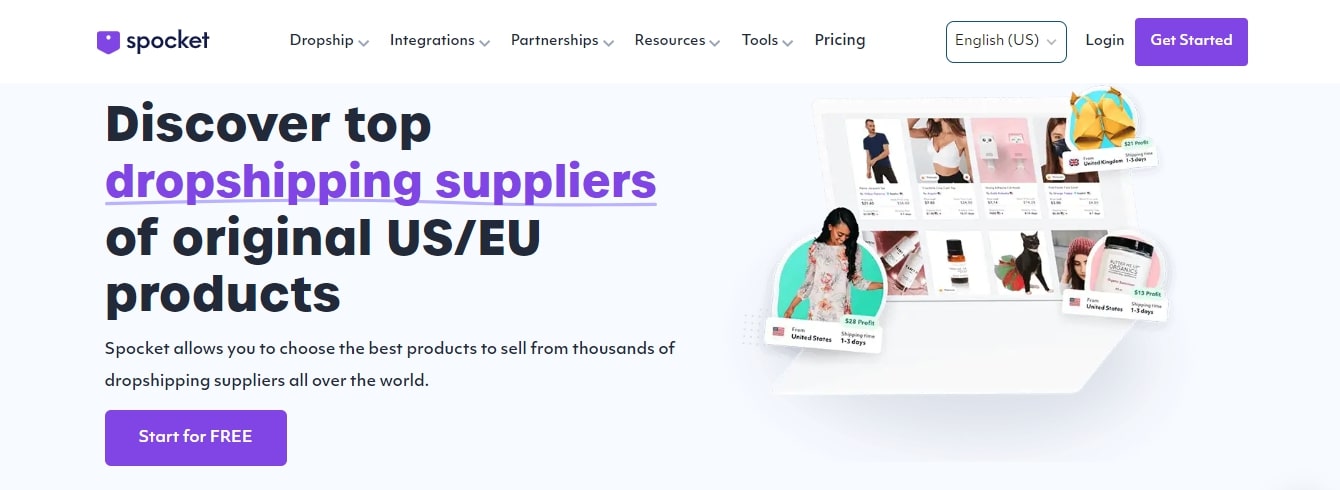 Spocket best dropshipping suppliers