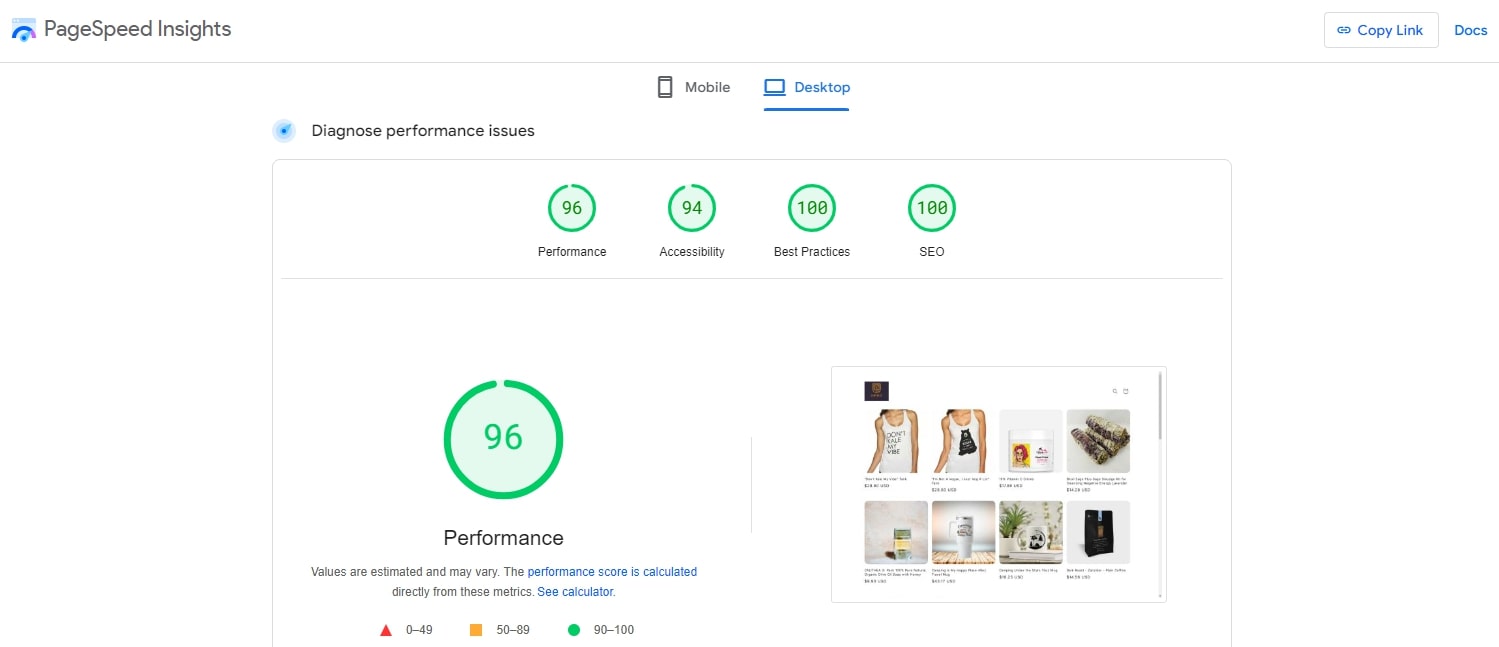 Zoey&Co performance Spotlight Theme Shopify