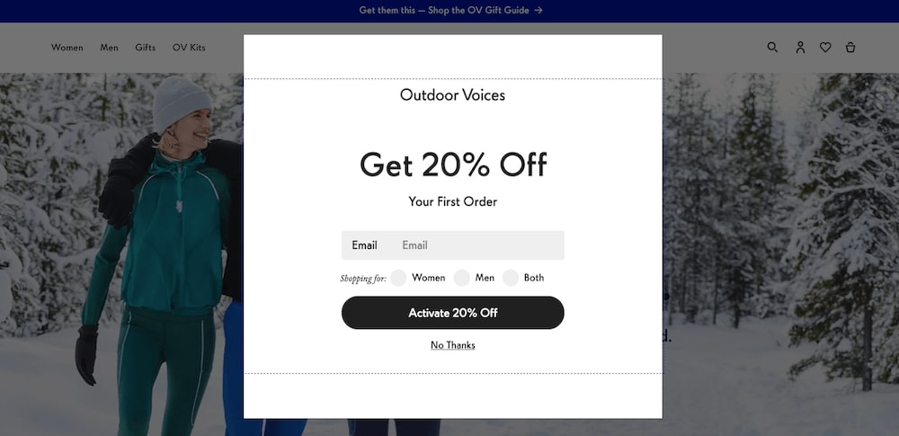 discount pop-ups