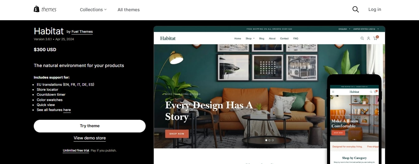 habitat shopify b2b themes