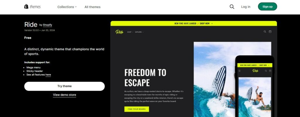 Ride Shopify Theme