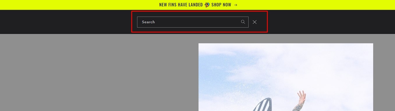 search page Ride Shopify Theme