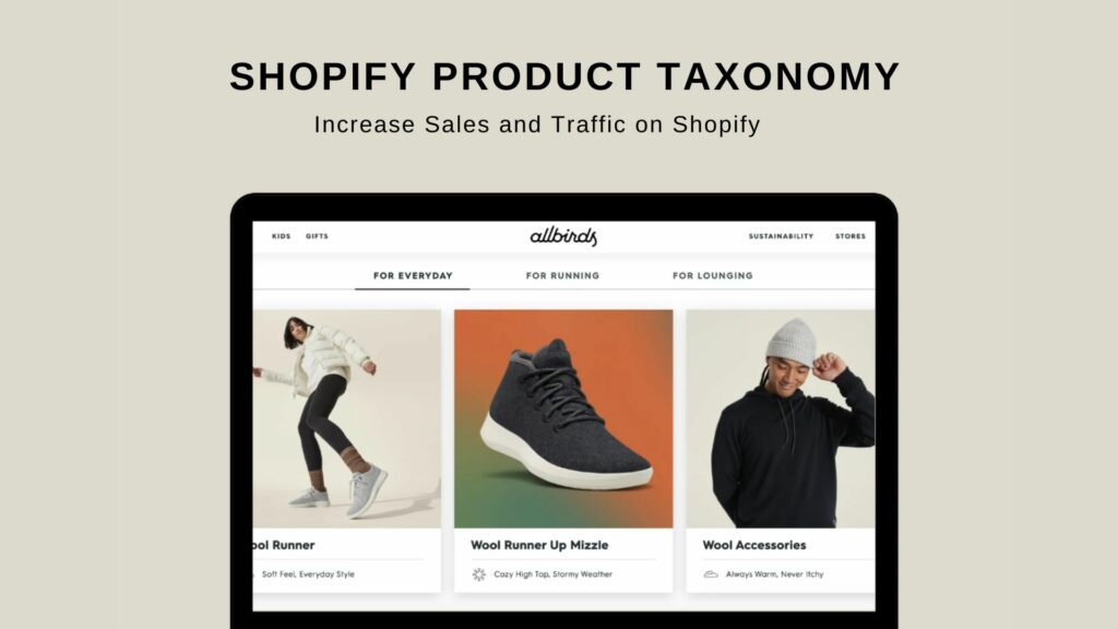 shopify product taxonomy