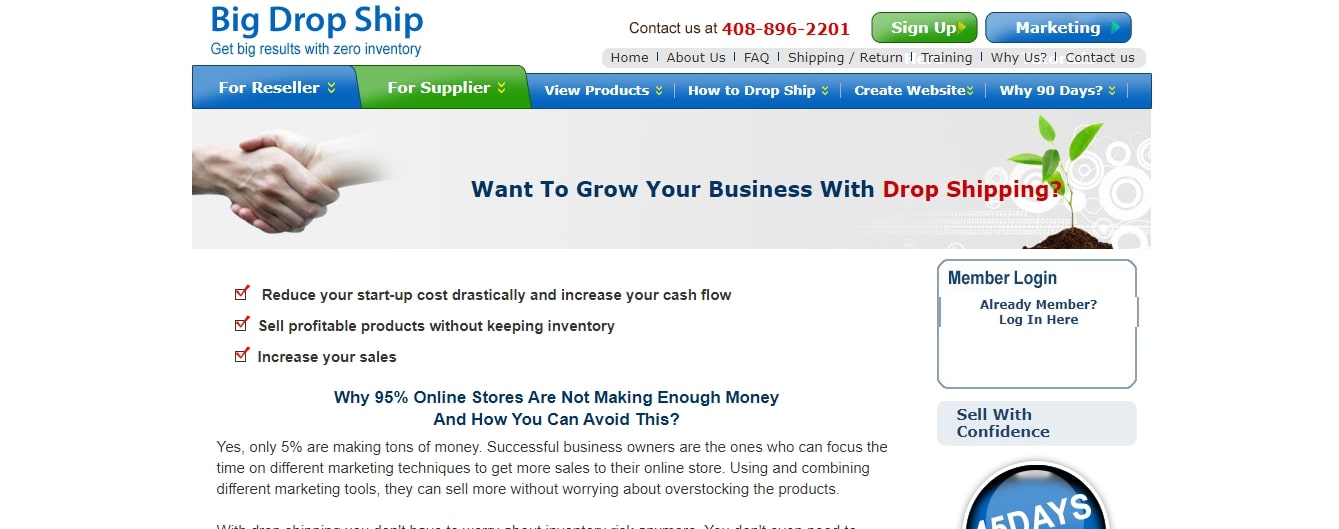 Big Drop Ship free dropshipping suppliers USA