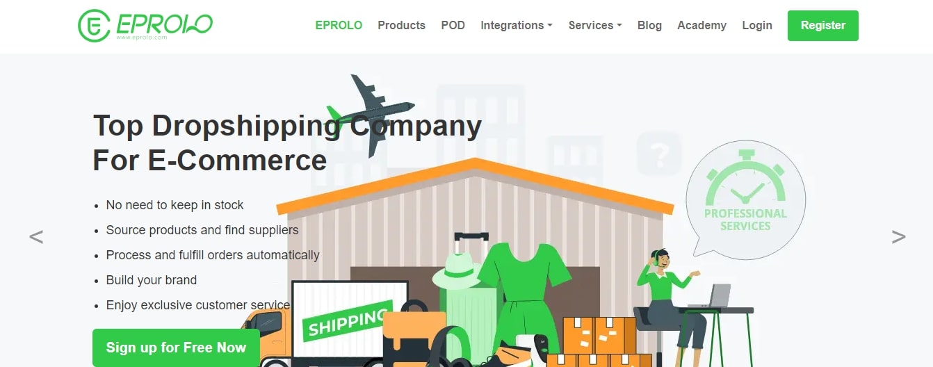 EPROLO free dropshipping suppliers USA