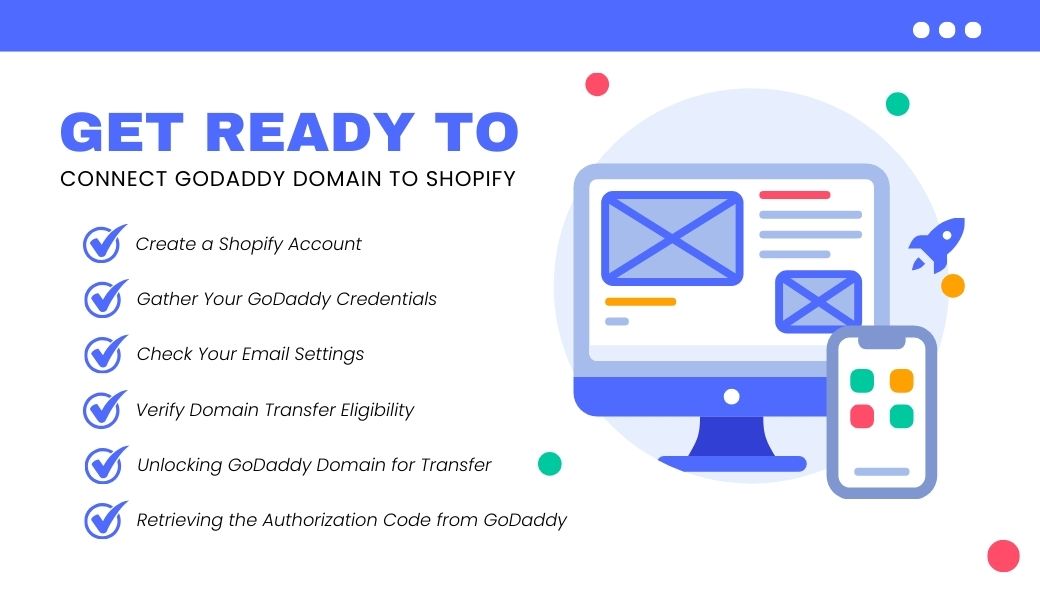Get Ready to connect Shopify to Godaddy