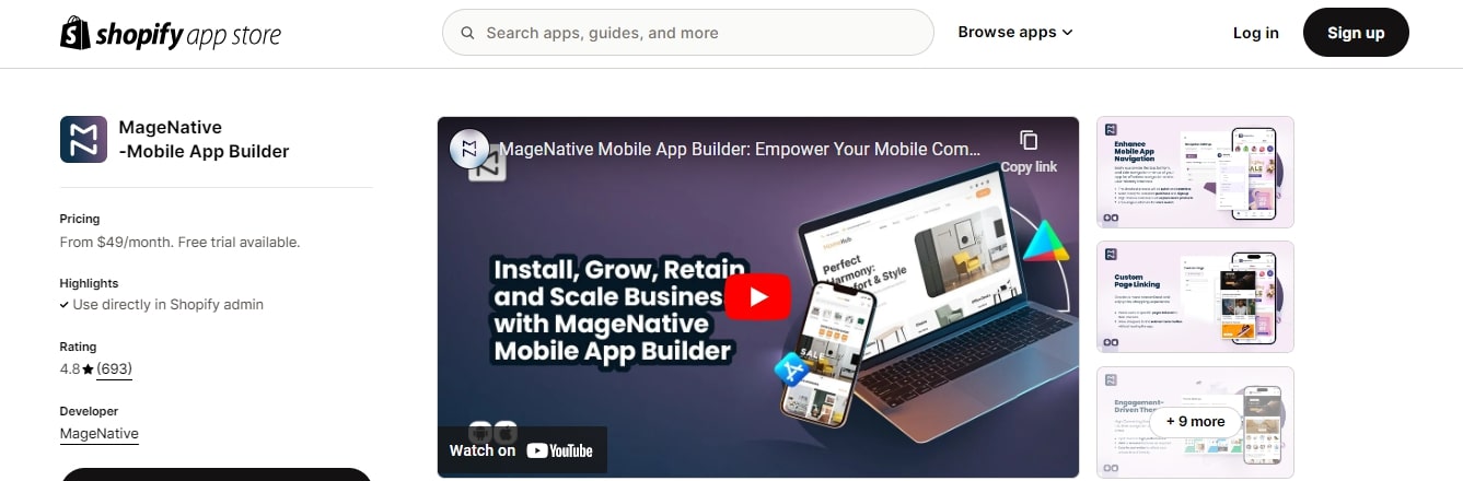 Magenative Shopify Mobile App Builders