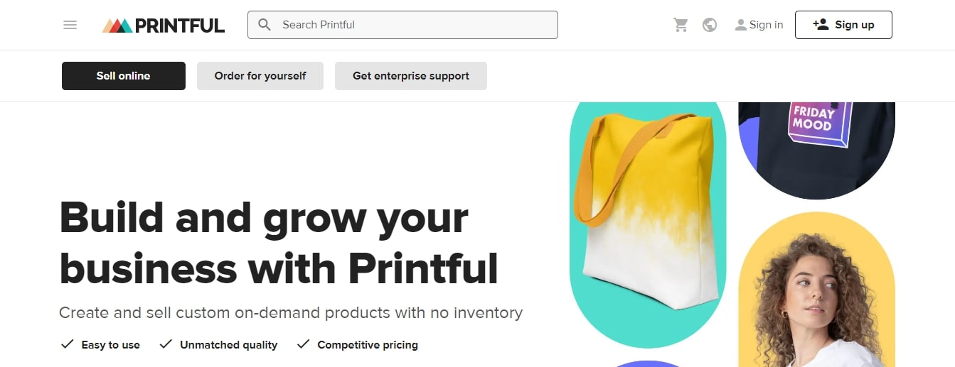 Printful free dropshipping suppliers USA