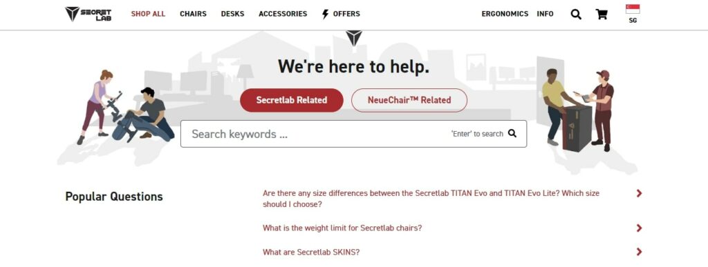 Secret Lab Shopify FAQ Template
