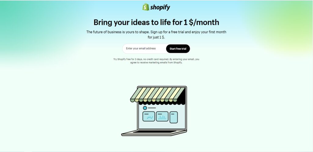 shopify free trial cover