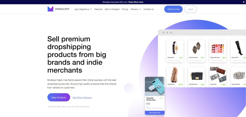 fashion dropshipping - modalyst