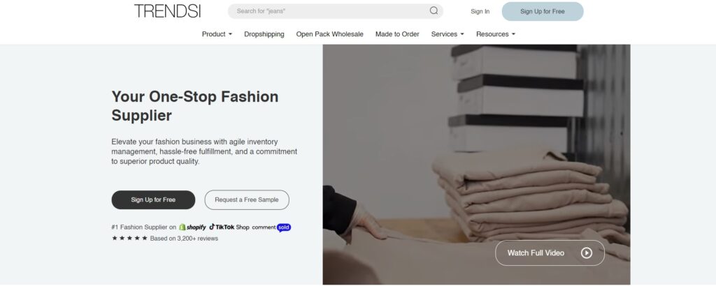 fashion dropshipping- trendsi