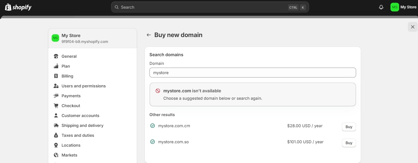 How to Change Shopify Store Name 1