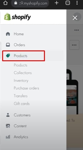 How to Import Products on Shopify Mobile App 1