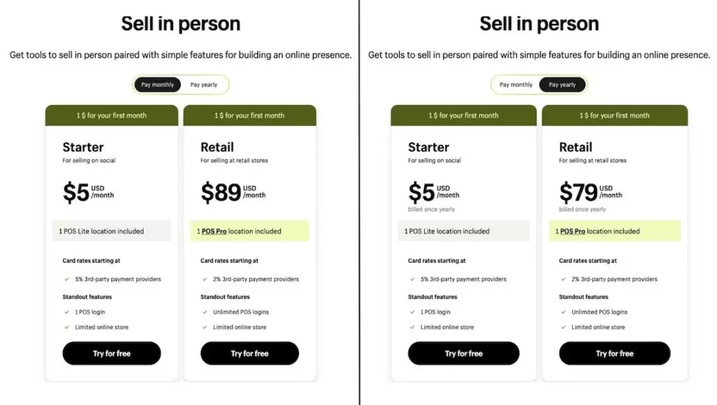 Shopify POS Pro pricing plan