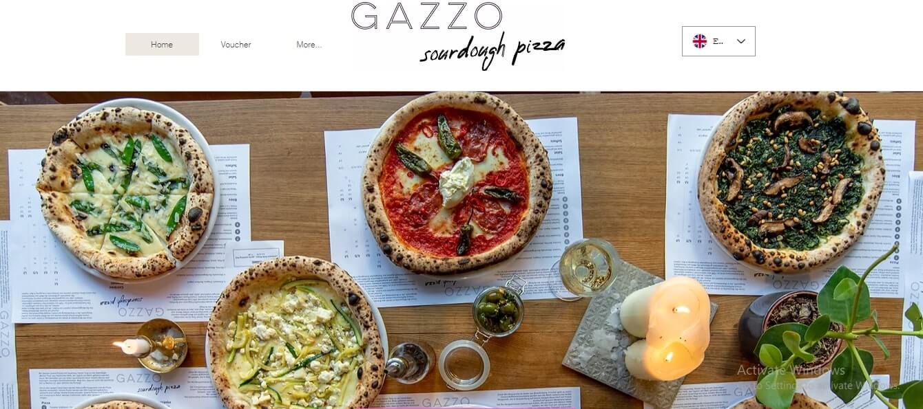 Gazzo Restaurant Website Designs
