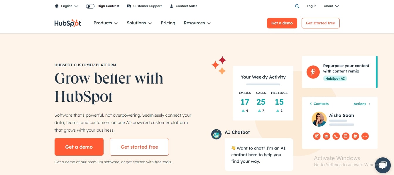 HubSpot Content Hub Best Website Builders for Small Businesses