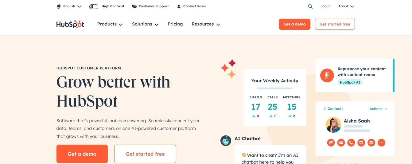 HubSpot best website builders for SEO
