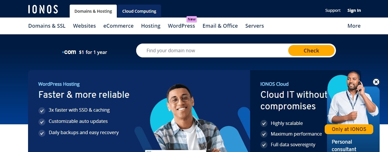 IONOS best website builders for SEO