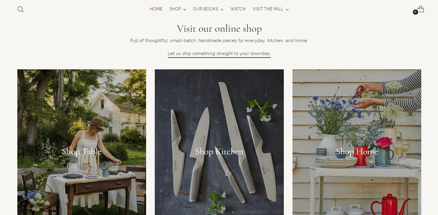 The Lost Kitchen Restaurant Website Designs