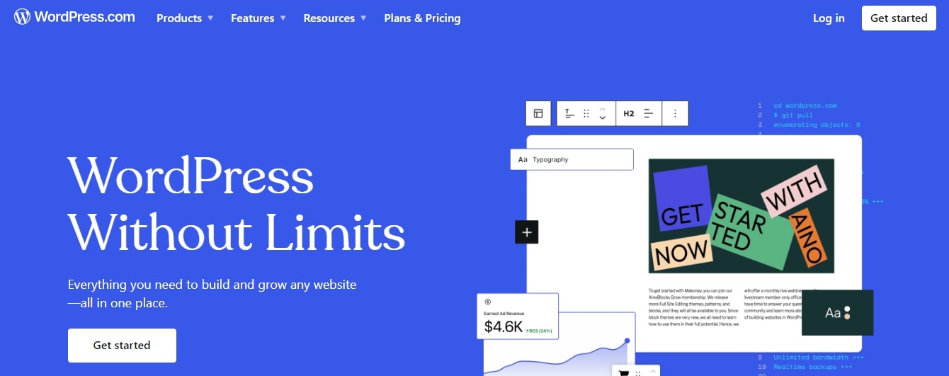WordPress.com best website builders for SEO