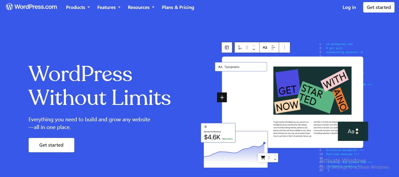 WordPress.com Best Website Builders for Small Businesses