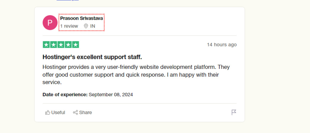 Review Hostinger website builder
